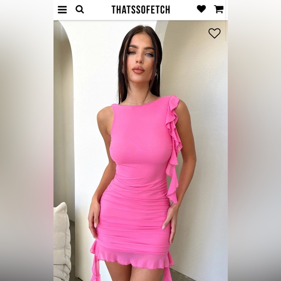 Valencia Knotted Dress - Pink